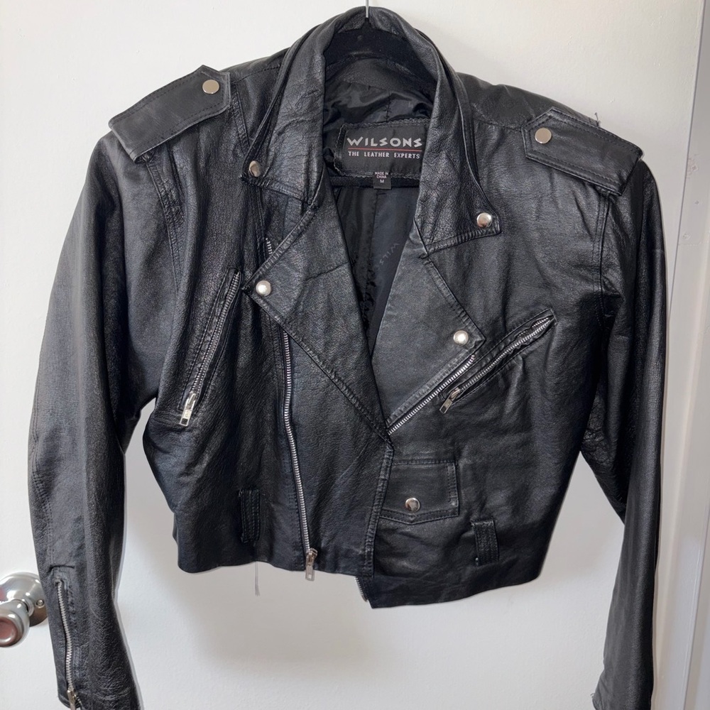 Wilsons Leather Black Jacket